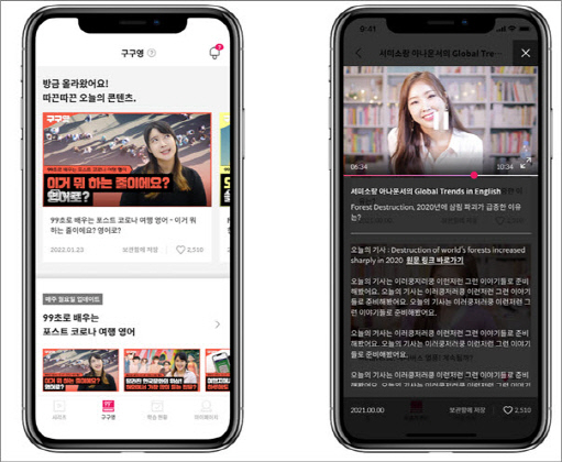쓰리랩스, 플링고 신규 콘텐츠 '구구영' 런칭..."직장인 틈새 영어학습" - 뉴스 썸네일 이미지