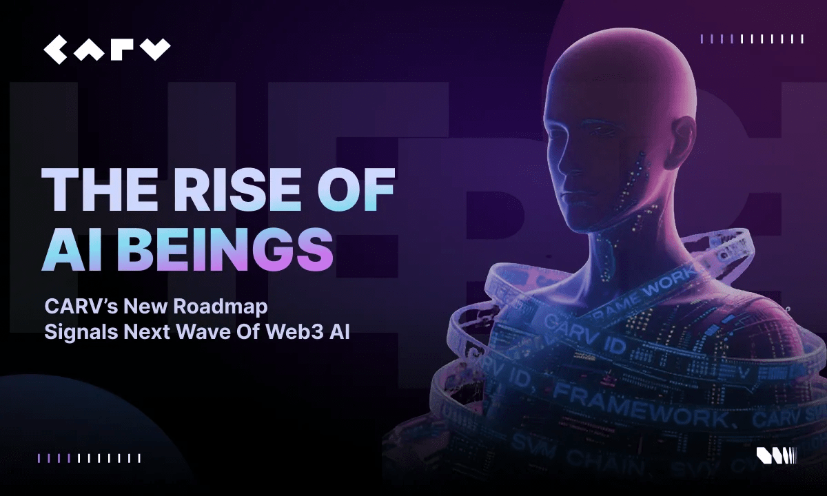 카브(CARV), 온체인 자율 AI 에이전트 위한 'AI Beings' 신규 로드맵 발표 - 뉴스 썸네일 이미지