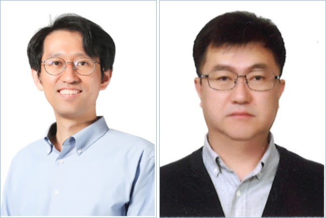 김철환 LG전자 연구위원(왼쪽)과 소남호 에이텍모빌리티 이사