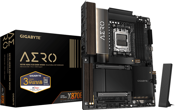 피씨디렉트, ‘X870E AERO X3D DARK WOOD’ 출시
