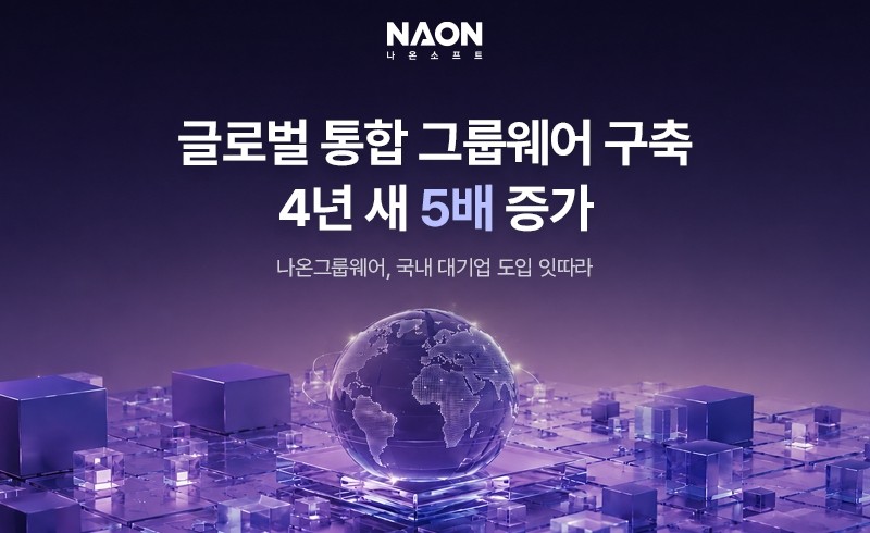 나온소프트, 국내 대기업 그룹사 글로벌 그룹웨어 구축 사례 잇따라 확보