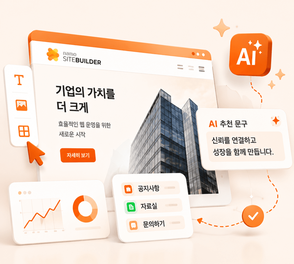 지란지교소프트, ‘나모 사이트빌더’ 출시…기업용 AI 웹 플랫폼으로 진화