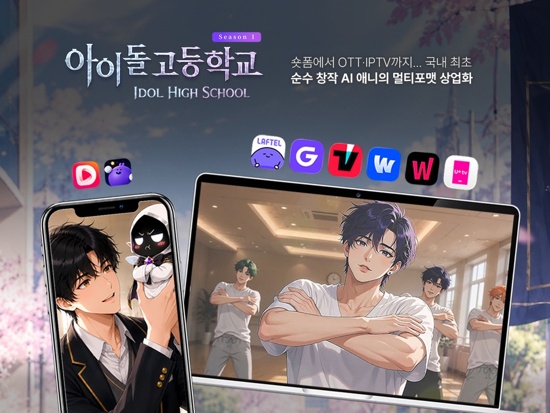 스튜디오 수려 ‘아이돌 고등학교’, 숏폼 이어 국내 OTT·IPTV로 유통 확대